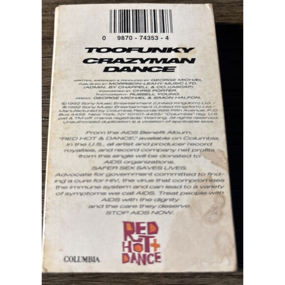 George Michael – Too Funky    Cassette  Single Columbia  1992 - Picture 2 of 7